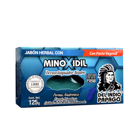 JABON MINOXIDIL DEL INDIO PAPAGO 125GR