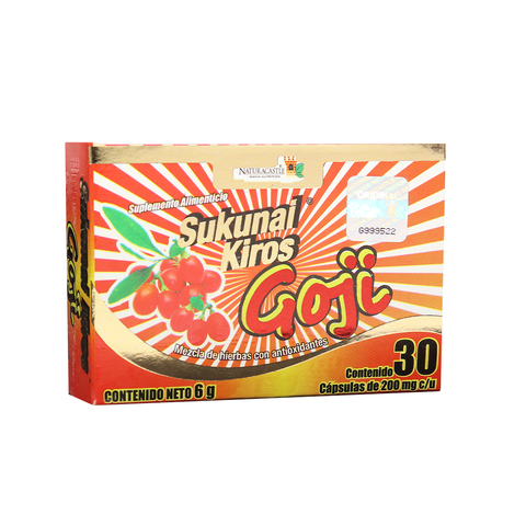 CAPS. SUKUNAI KIROS GOJI C/30* mezcla de hierbas con antioxidantes