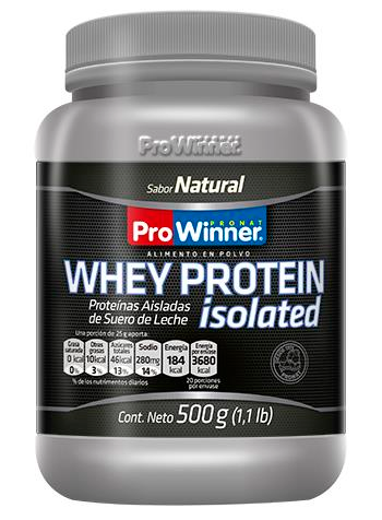 WHEY PROTEIN ISOLATE NATURAL  500 GR.